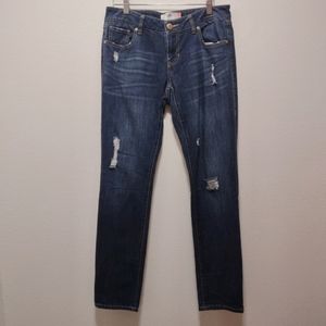 Cabi #3045 Slim Boyfriend Distressed Denim Jeans 4